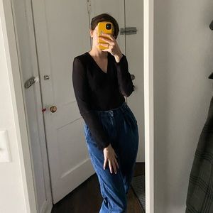 INC black top with mesh arms